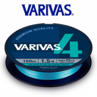 Плетеный шнур Varivas PE 4 150m 1.5 Water Blue
