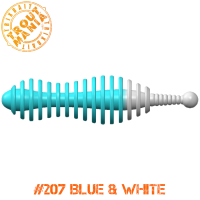 TM Mouse Tail  2.0" -207 Blue&White (Cheese)