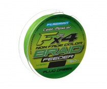 FLAGMAN Шнур Cast Master Feeder Braid F4 150м Fluo Green 0,10мм 5,1кг 11lb