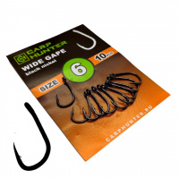 Крючки карповые CarpHunter WIDE GAPE №6 (black nickel) (10 шт.)