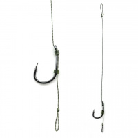 Поводок Flat Feeder с волосяной оснасткой CarpHunter Premium 10 см крючок Wide Gape №6 (2шт/уп)