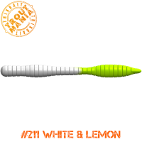 TM Fat Worm 3" -211 White&Lemon (Cheese)