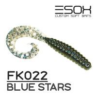 Twirly Grub 3" (80мм) 6шт FK022 Blue Stars