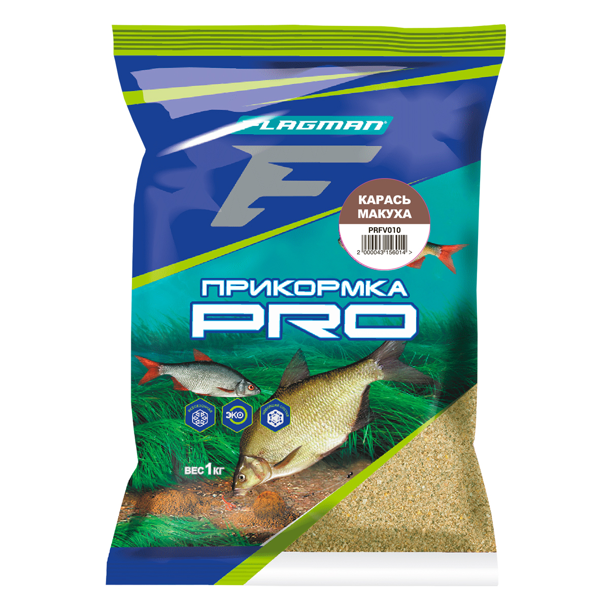 FLAGMAN Прикормка для рыбы PRO Карась Макуха 1кг 