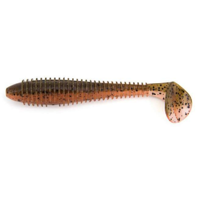 Силиконовая приманка Keitech Swing Impact Fat 6.8" цв. #438 Green Pumpkin Fire