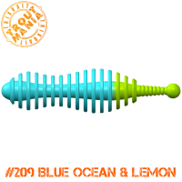TM Mouse Tail  2.0" -209 Blue Ocean&Lemon (Cheese)