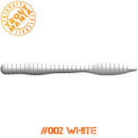 TM Fat Worm 3" -002 White (Cheese)