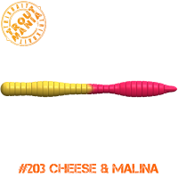 TM Fat Worm 3" -203 Cheese&Malina (Cheese)