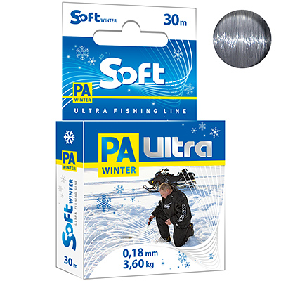 ЛЕСКА ЗИМНЯЯ PA ULTRA SOFT 30M 0,18MM