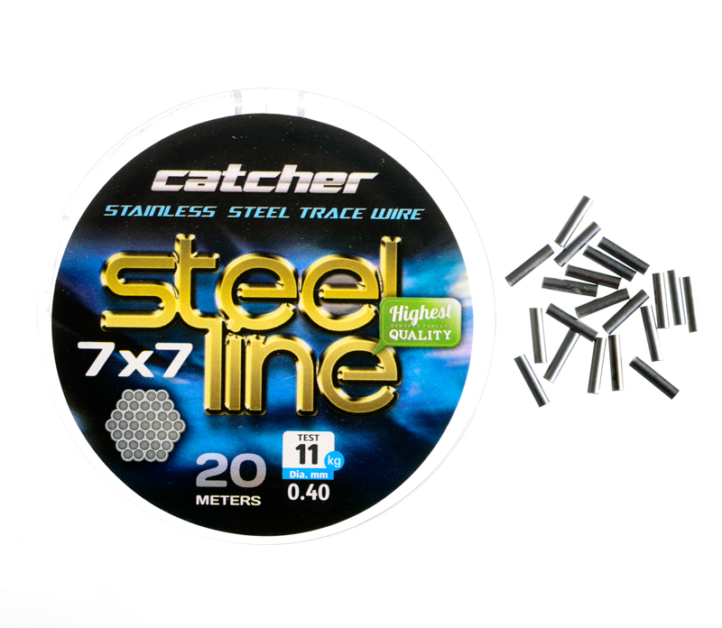 CATCHER Поводковый материал Stainless Steel X49 11кг 20м d0,40мм