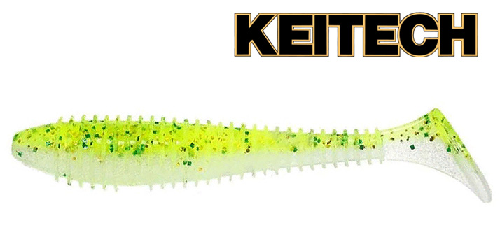 Силиконовая приманка Keitech Swing Impact Fat 7.8" цв. #PAL02 Lime Chart Shad