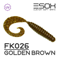 Twirly Grub 3" (80мм) 6шт FK026 Golden Brown