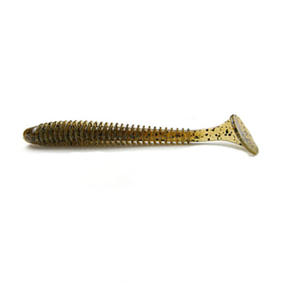 Силиконовая приманка Keitech Swing Impact 4.5" - #414 Green Pumpkin PP. Shad