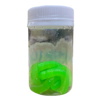 Приманка PETRO LURES STRETCH FETTI WORM 65мм цв.светон. зел.