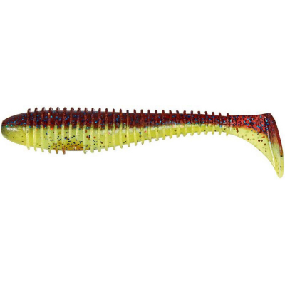 Силиконовая приманка Keitech Swing Impact Fat 6.8" цв. EA#15 Grape Chart Red FLK