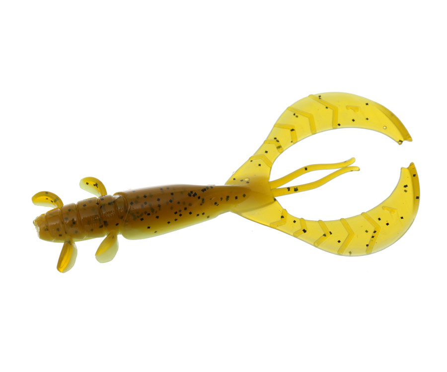FLAGMAN Рак FL Craw 3,5" #2027 Green Pumpkin/Lime Chartreuse 8,8см 4шт