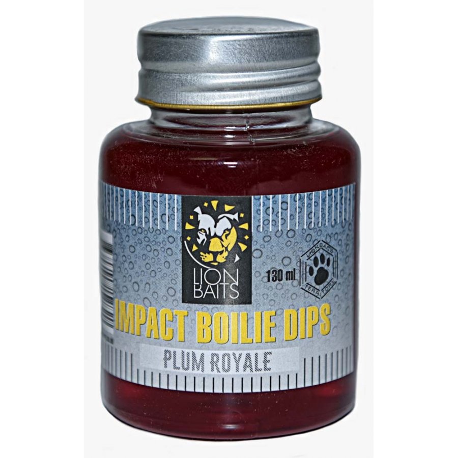 LION BAITS Impact Boilie Dips слива королевская (Plum Royale) - 130 мл