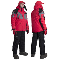 КОСТЮМ ЗИМНИЙ ALASKAN DAKOTA КРАСНЫЙ/СЕРЫЙ/ЧЕРНЫЙ XL (КУРТКА+ПОЛУКОМБИНЕЗОН)