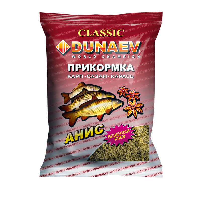 Прикормка "DUNAEV КЛАССИКА" 0.9кг Карп Анис
