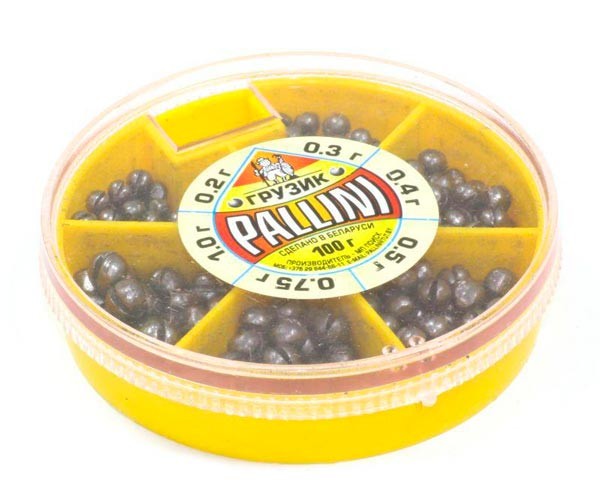 Набор грузил Pallini (дробь) 100гр. (0.2 - 1.0гр.)