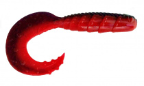 Приманка ZUB-HIBINA 140мм(5,5")-3шт, (цвет 021) фиолетовый верх-красный низ