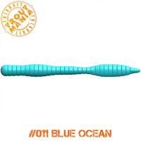 TM Fat Worm 3" -011 Blue Ocean (Cheese)