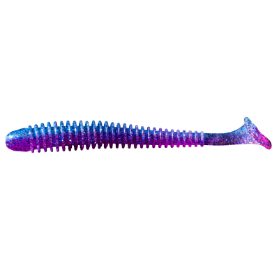 Силиконовая приманка Keitech Swing Impact 4.5" - EA#14 Clear Morning Dawn Blue FLK
