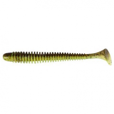 Силиконовая приманка Keitech Swing Impact 4.5" - #401 Green Pumpkin/Chart