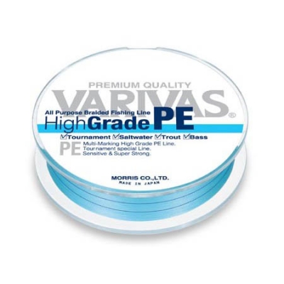 Плетёный шнур Varivas High Grade PEx4 Blue 150m #0.8/15lb