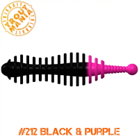 TM Mouse Tail  2.0" -212 Black&Purple (Cheese)
