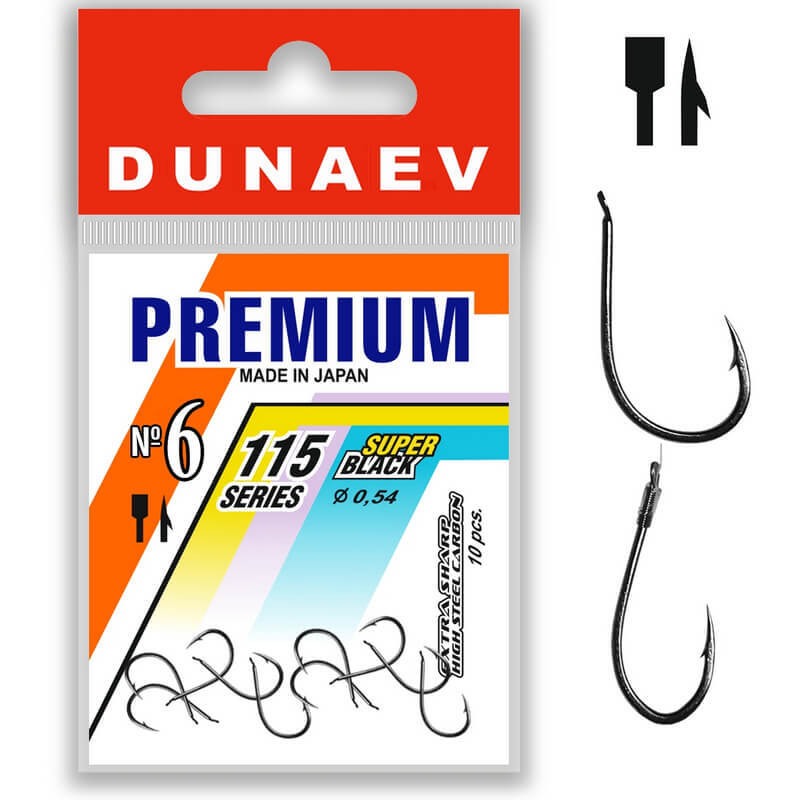 Крючок Dunaev Premium 115 # 6 (упак. 10 шт)