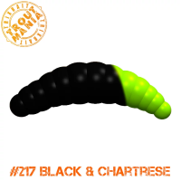 TM Lichi 1.6" -217 Black&Chartrese (Cheese)