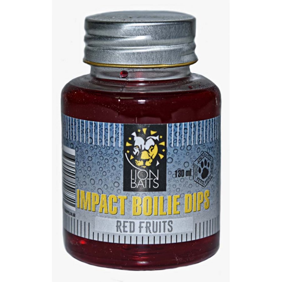 LION BAITS Impact Boilie Dips красные фрукты (Red Fruits) - 130 мл