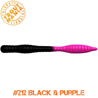TM Fat Worm 3" -212 Black&Purple (Cheese)