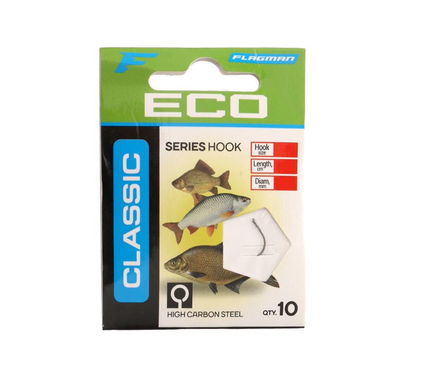 FLAGMAN Поводок готовый Classic Hooks To Nylon 1 №12 10шт