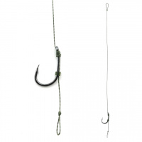 Поводок карповый с волосяной оснасткой CarpHunter Premium 17 см крючок Wide Gape №4 (2шт/уп)