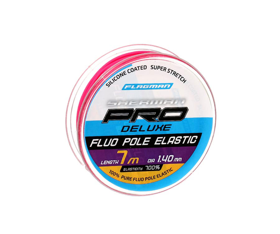 FLAGMAN Амортизатор для штекера Deluxe Fluo Pole Elastic 7м d1,4мм pink