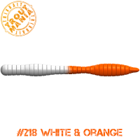 TM Fat Worm 3" -218 White&Orange (Cheese)