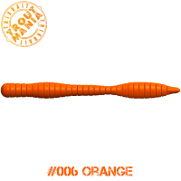 TM Fat Worm 3" -006 Orange (Cheese)