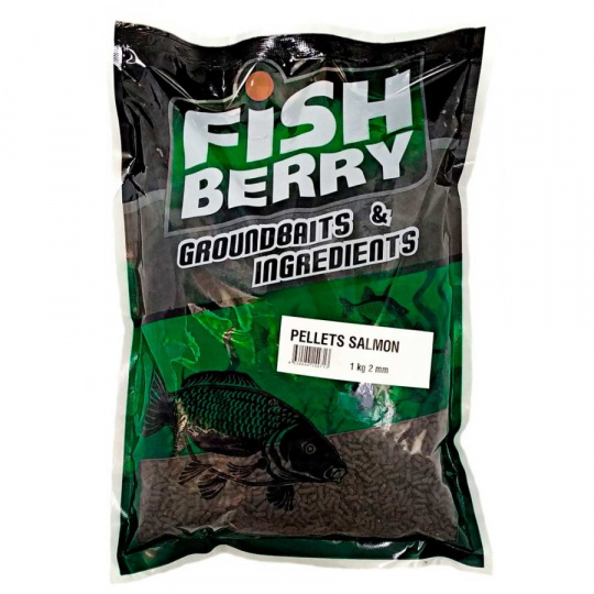 FISHBERRY Пеллетс карповый (лосось, цв. -темный) 2мм - 1 кг