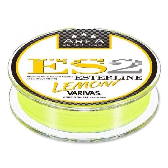 Леска Varivas Super Trout Area ES2 Ester Lemoni #0.3 1.75LB 80м