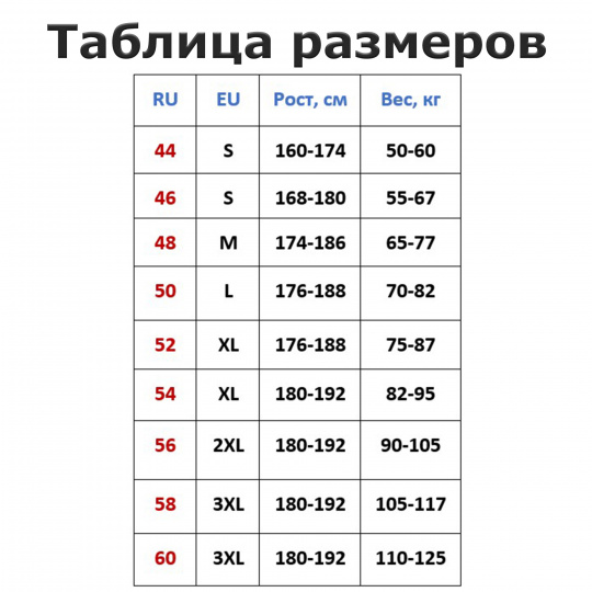 ТЕРМОБЕЛЬЕ AQUATIC Т-12 размер 56 черное