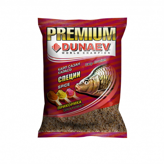 Прикормка "DUNAEV-PREMIUM" 1кг Карп-Сазан Специи 