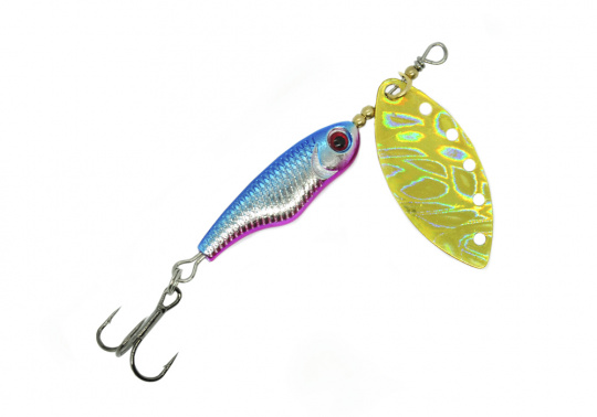 Блесна Mottomo Spin Blade #2+ 12g Silver Gold				