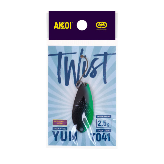 Блесна AKKOI TWIST форелевая YUM 2,5 g цвет Т041			