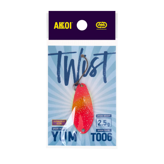 Блесна AKKOI TWIST форелевая YUM 2,5 g цвет Т006								