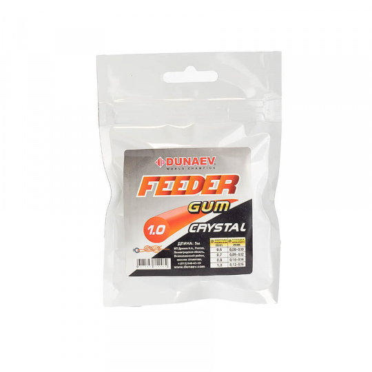 Dunaev Feeder Gum Clear 0.6mm  (0.08-0.10)