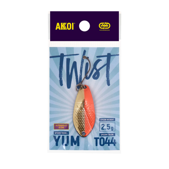 Блесна AKKOI TWIST форелевая YUM 2,5 g цвет Т044		