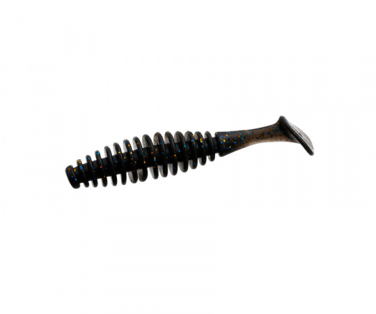 FLAGMAN Виброхвост Prime 4" Black Phantom Macrell 10см 5шт