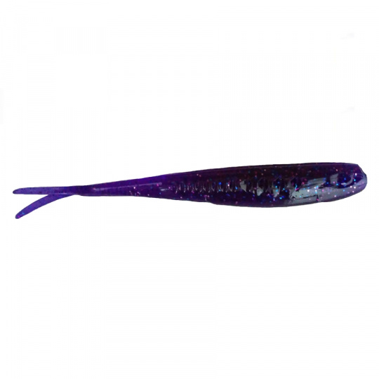 Приманка ZUB-HORDA SLAG 144мм(5,6")-4шт, (цвет 610) фиолетовый с блестками
